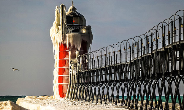 South Haven Winter Lighthouse